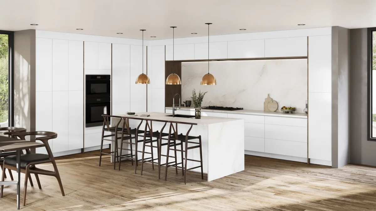 Fabuwood Illume Catalina Bianco Gloss kitchen cabinets Fabuwood Illume Catalina Bianco Gloss kitchen cabinets