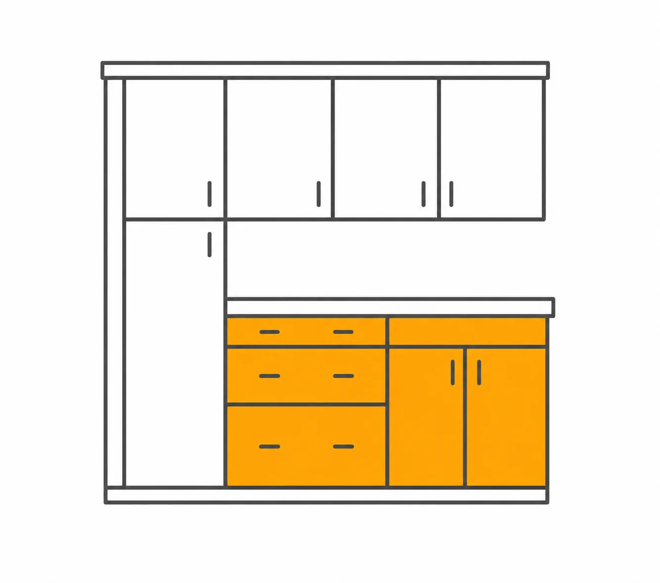 Full Height Single Door Base Cabinets icon